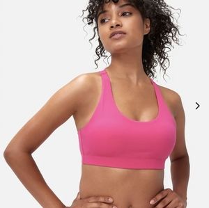 Outdoor voices all time bra hot pink